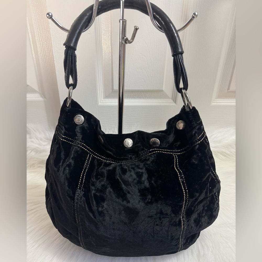 PRADA Black Velvet Women's Hobo Bag - Picture 2 of 12